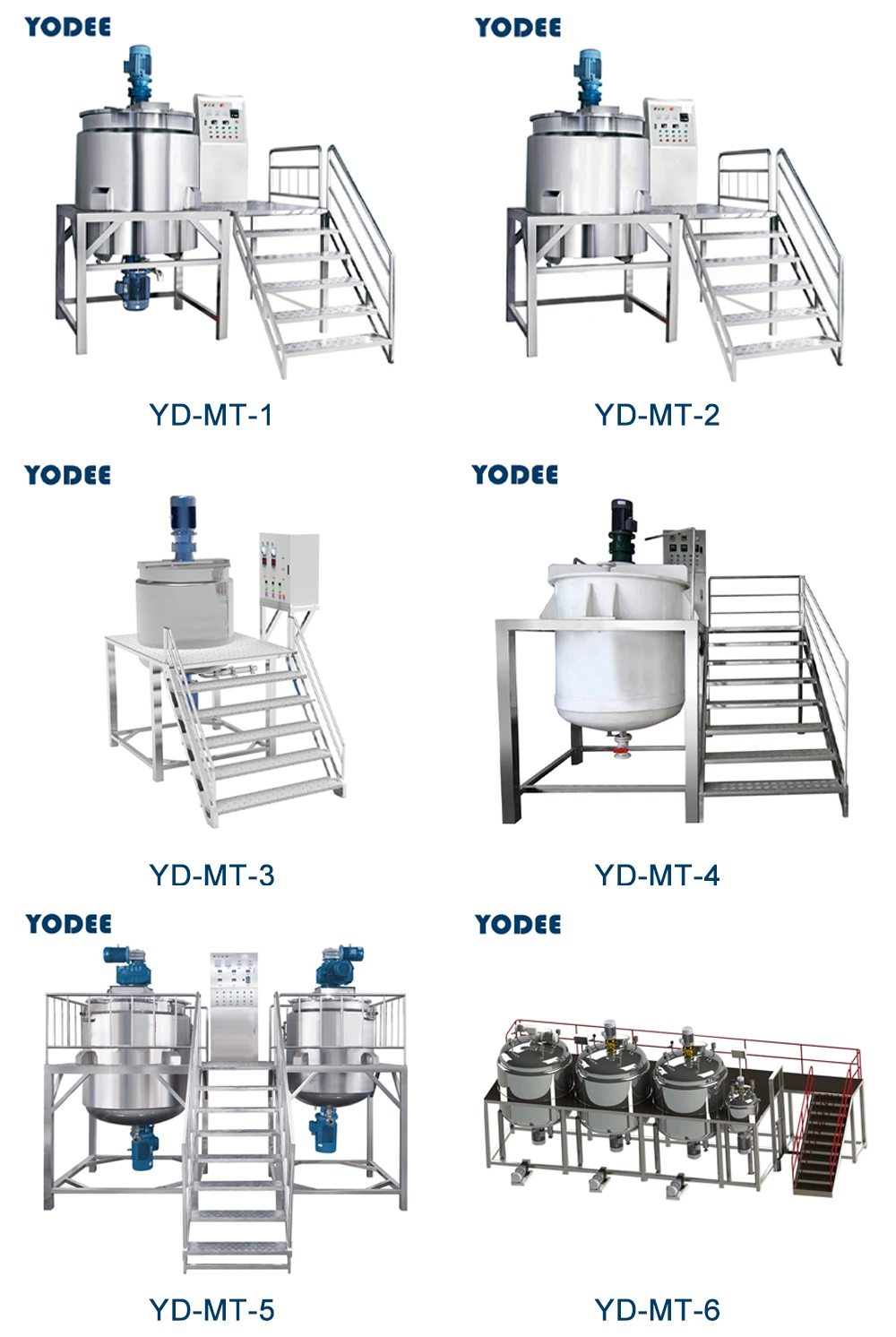 1t 2t 3t Industrial Machinery Shampoo / Liquid Soap Making Machine / Blending Mixer Machine